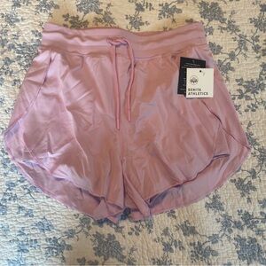 Senita Athletics High-Rise Split Short with Bike Short Pink Purple Size Small